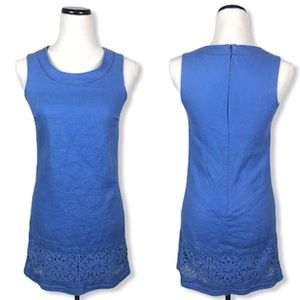 Next 100% linen crochet bottom detail dress